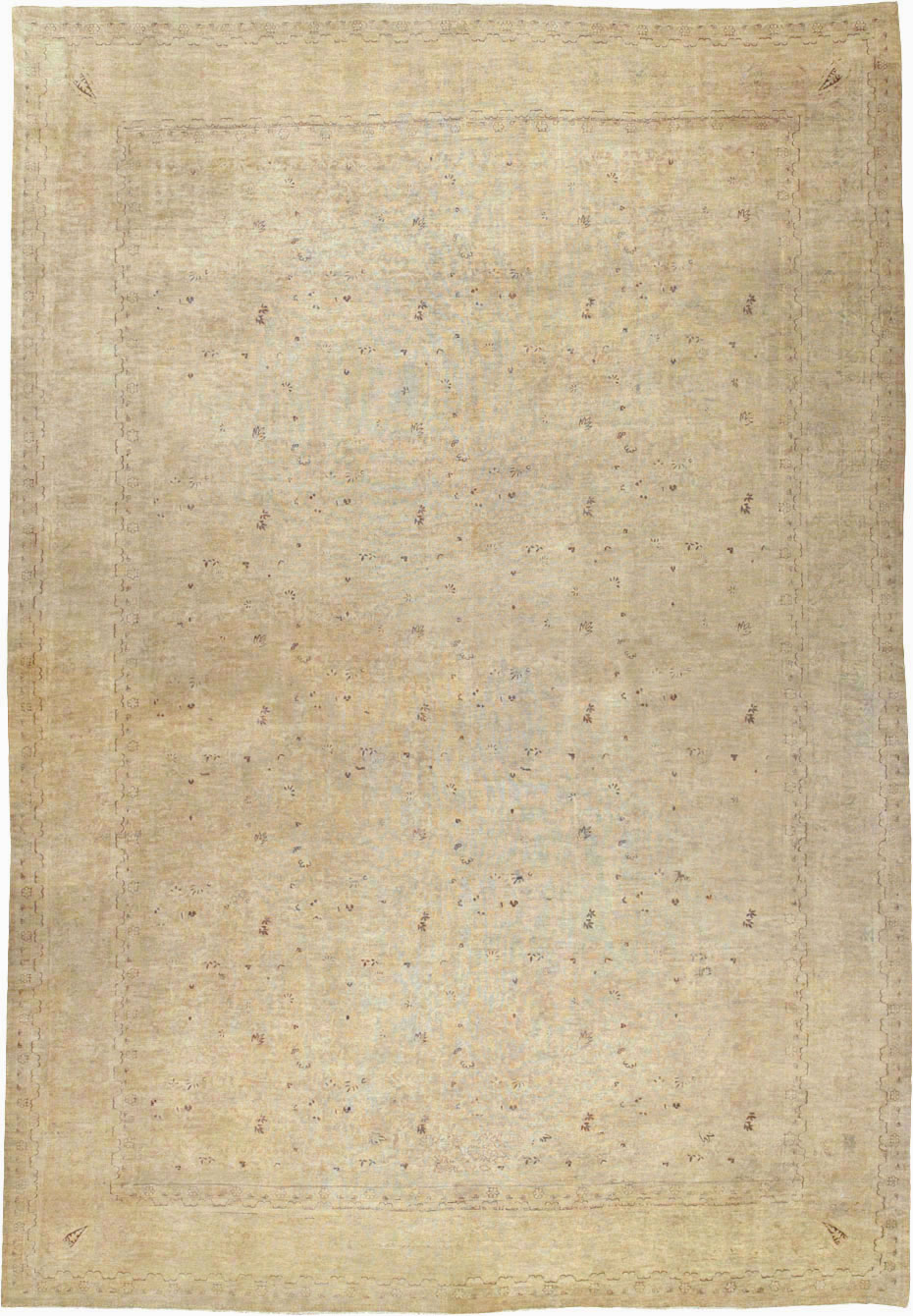 Antique Persian Lavar Kerman Carpet, No.22779 - Staging