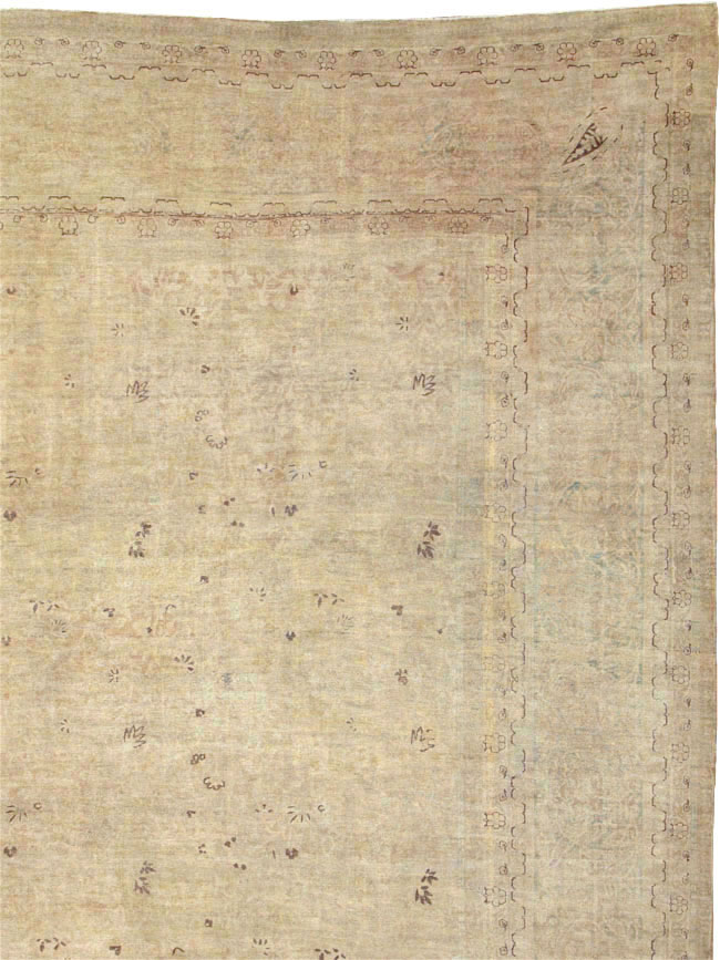 Antique Persian Lavar Kerman Carpet, No.22779 - Staging