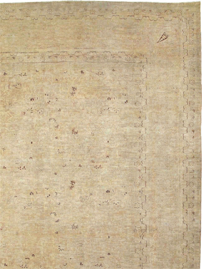 Antique Persian Lavar Kerman Carpet, No.22779 - Staging