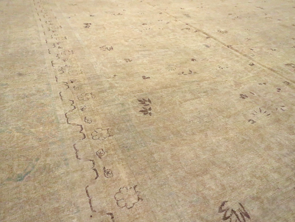 Antique Persian Lavar Kerman Carpet, No.22779 - Staging