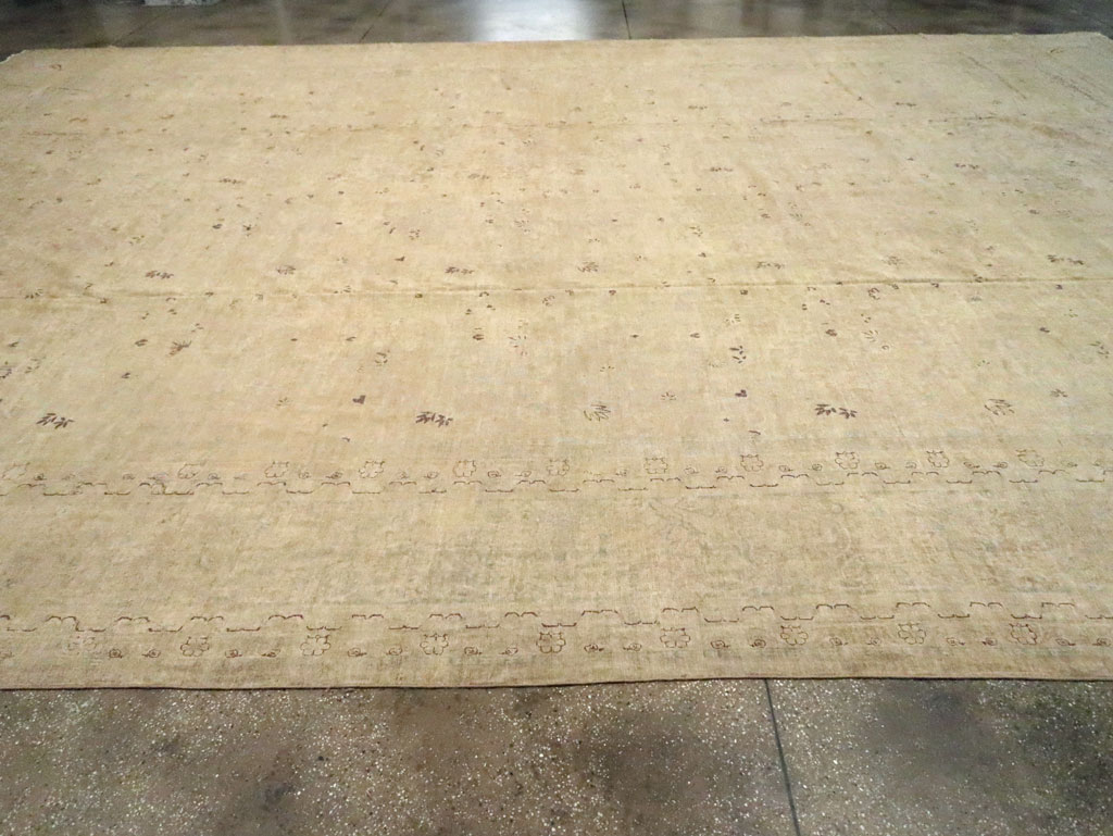 Antique Persian Lavar Kerman Carpet, No.22779 - Staging