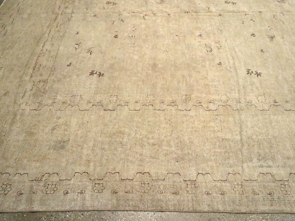 Antique Persian Lavar Kerman Carpet, No.22779 - Staging