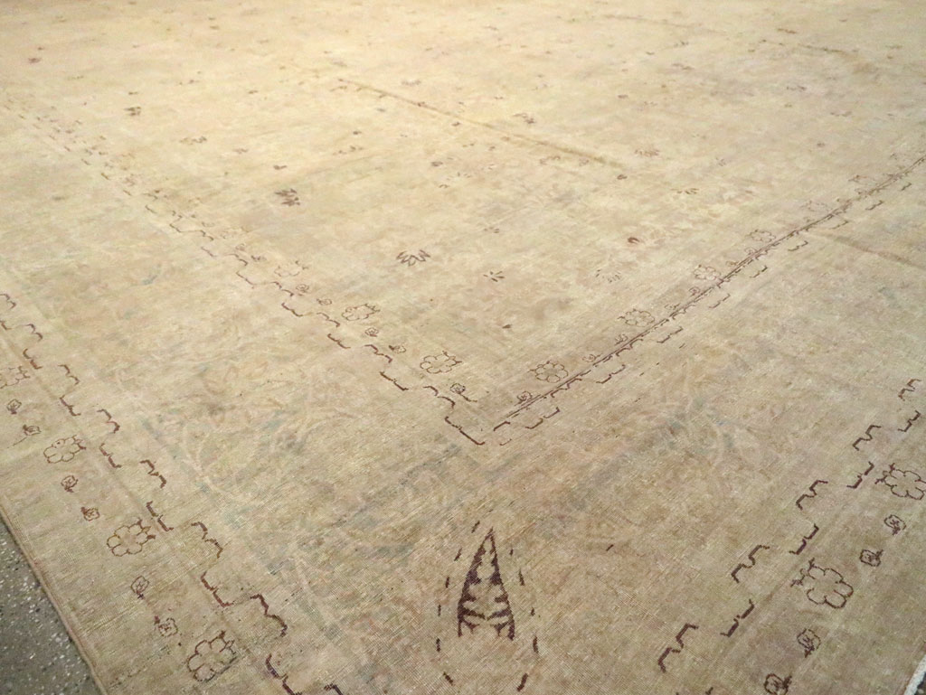 Antique Persian Lavar Kerman Carpet, No.22779 - Staging