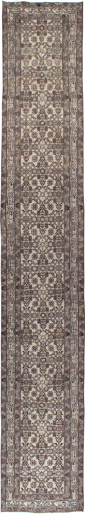 Vintage Persian Malayer Long Runner, No.22781 - Staging