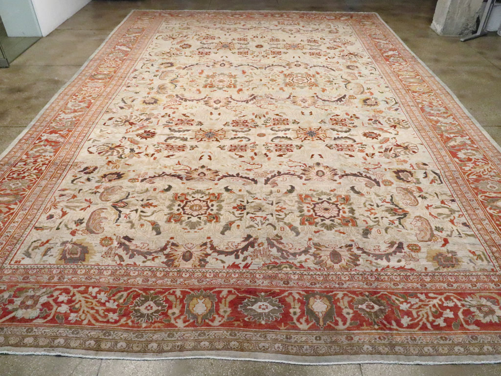Antique Persian Sulatanbad Carpet, No.22784 - Staging