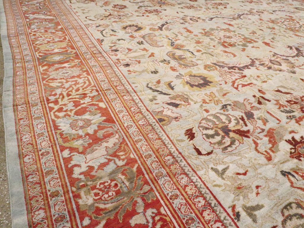 Antique Persian Sulatanbad Carpet, No.22784 - Staging