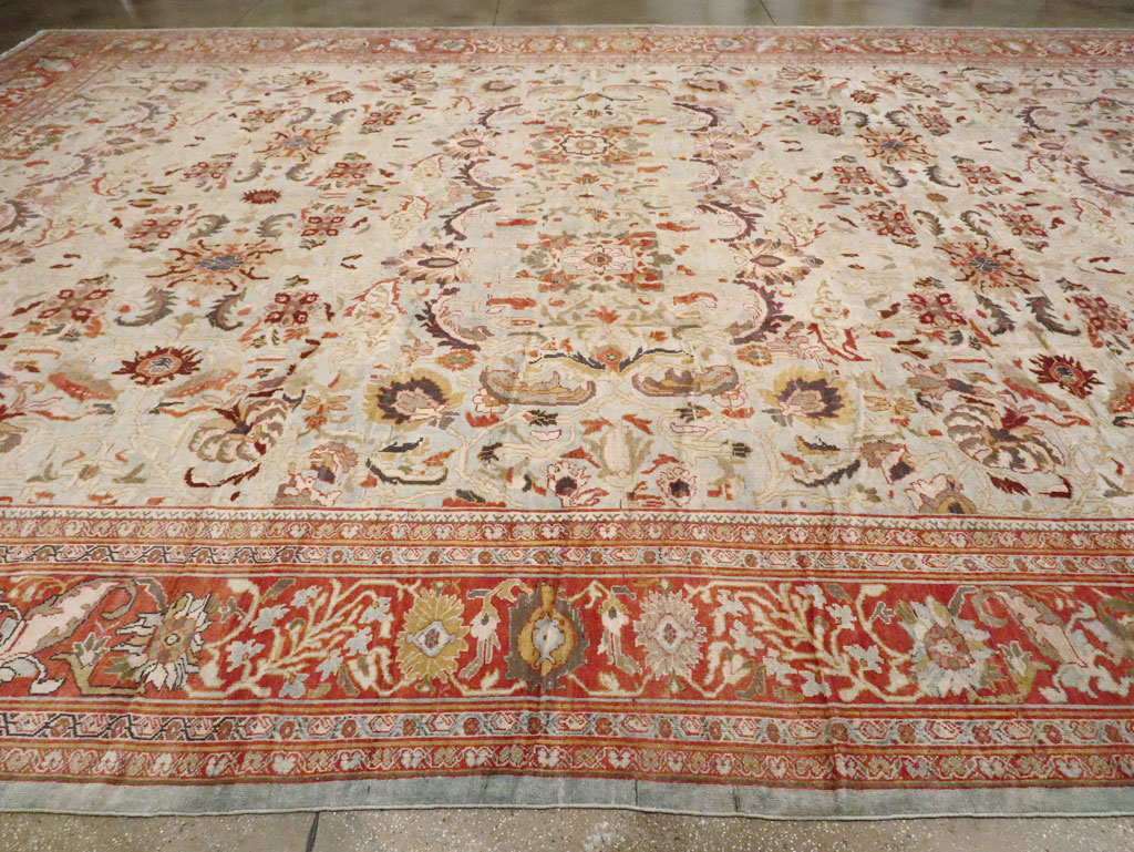 Antique Persian Sulatanbad Carpet, No.22784 - Staging
