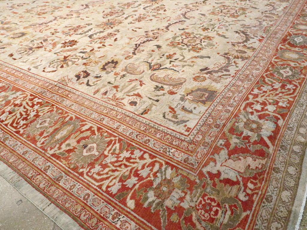 Antique Persian Sulatanbad Carpet, No.22784 - Staging