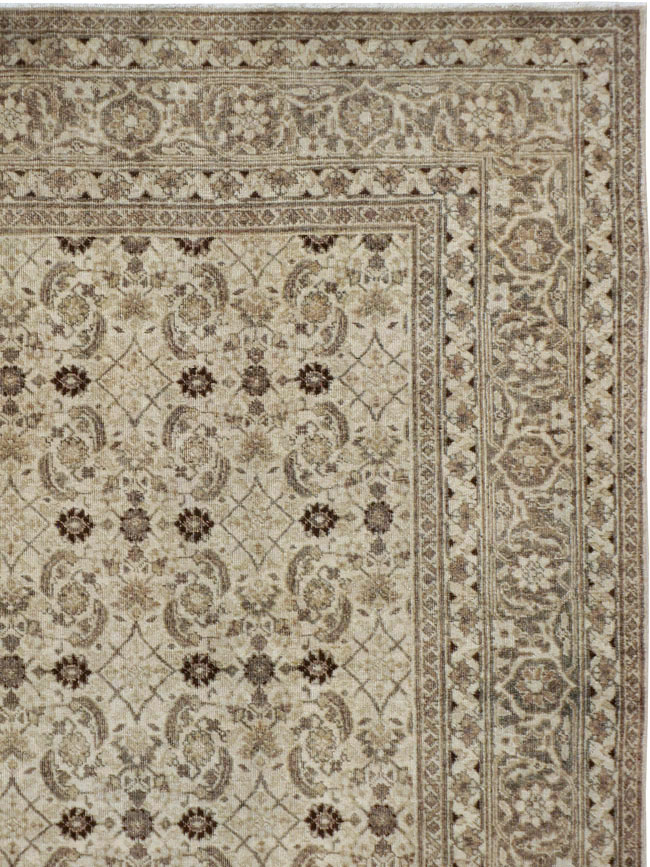 Antique Persian Tabriz Carpet, No.22790 - Staging
