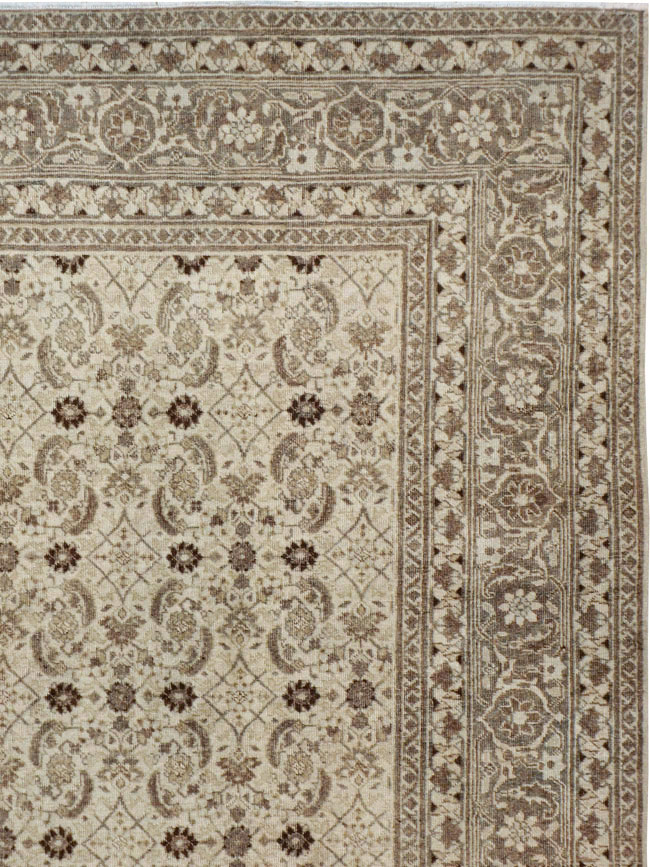 Antique Persian Tabriz Carpet, No.22790 - Staging