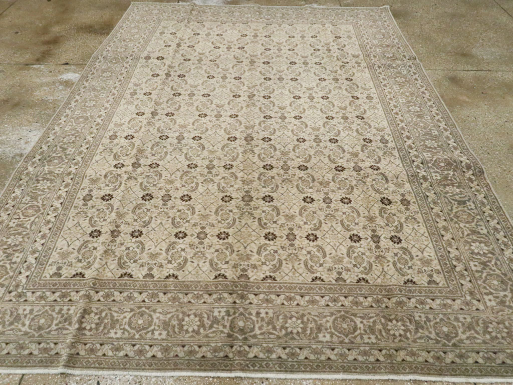 Antique Persian Tabriz Carpet, No.22790 - Staging