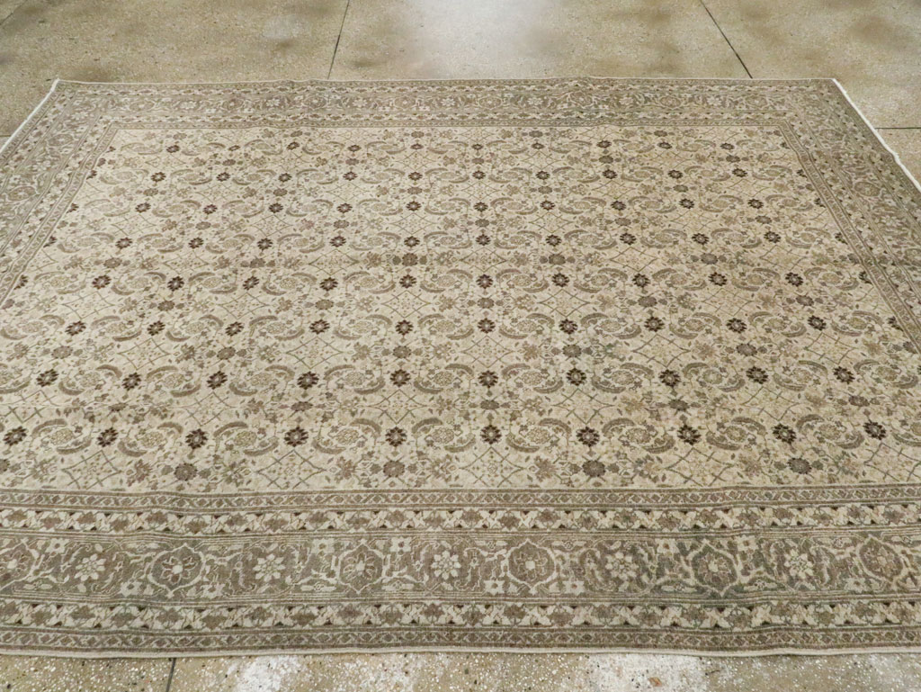 Antique Persian Tabriz Carpet, No.22790 - Staging