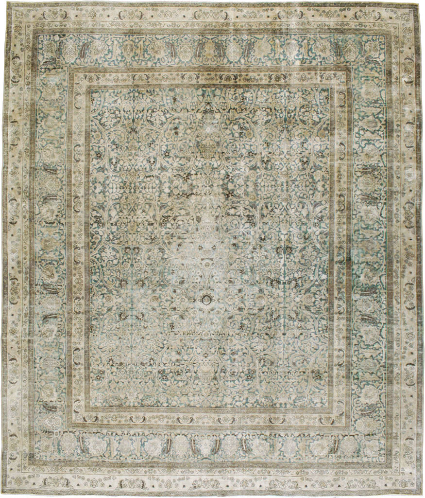 Antique Persian Mashad Carpet, No.22791 - Staging