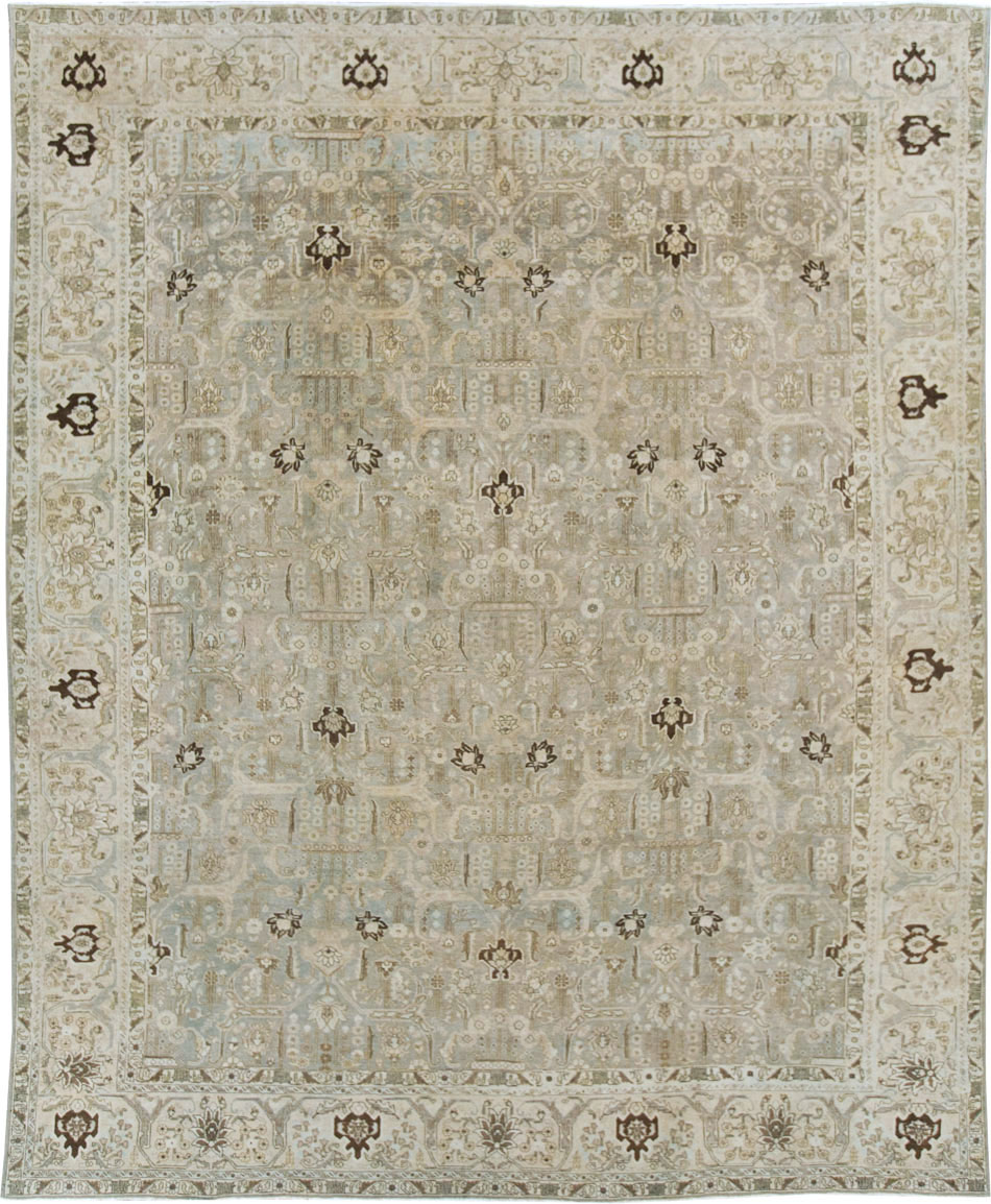 Antique Persian Tabriz Carpet, No.22793 - Staging