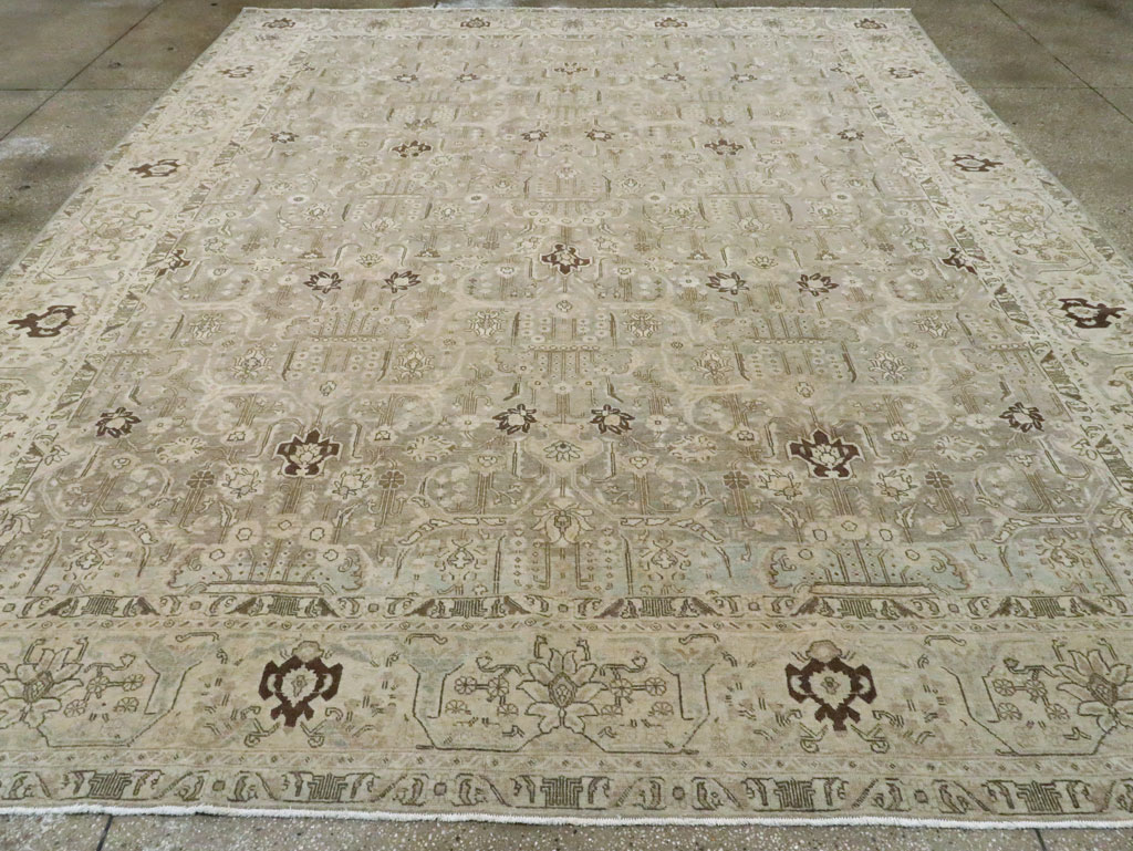 Antique Persian Tabriz Carpet, No.22793 - Staging