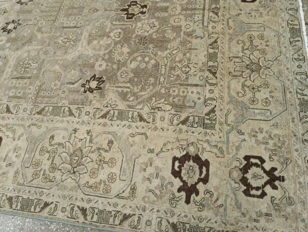 Antique Persian Tabriz Carpet, No.22793 - Staging