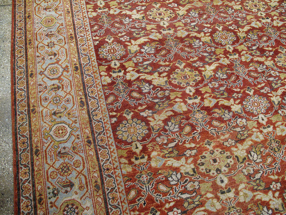 Antiuqe Persian Mahal Carpet, No.22794 - Staging