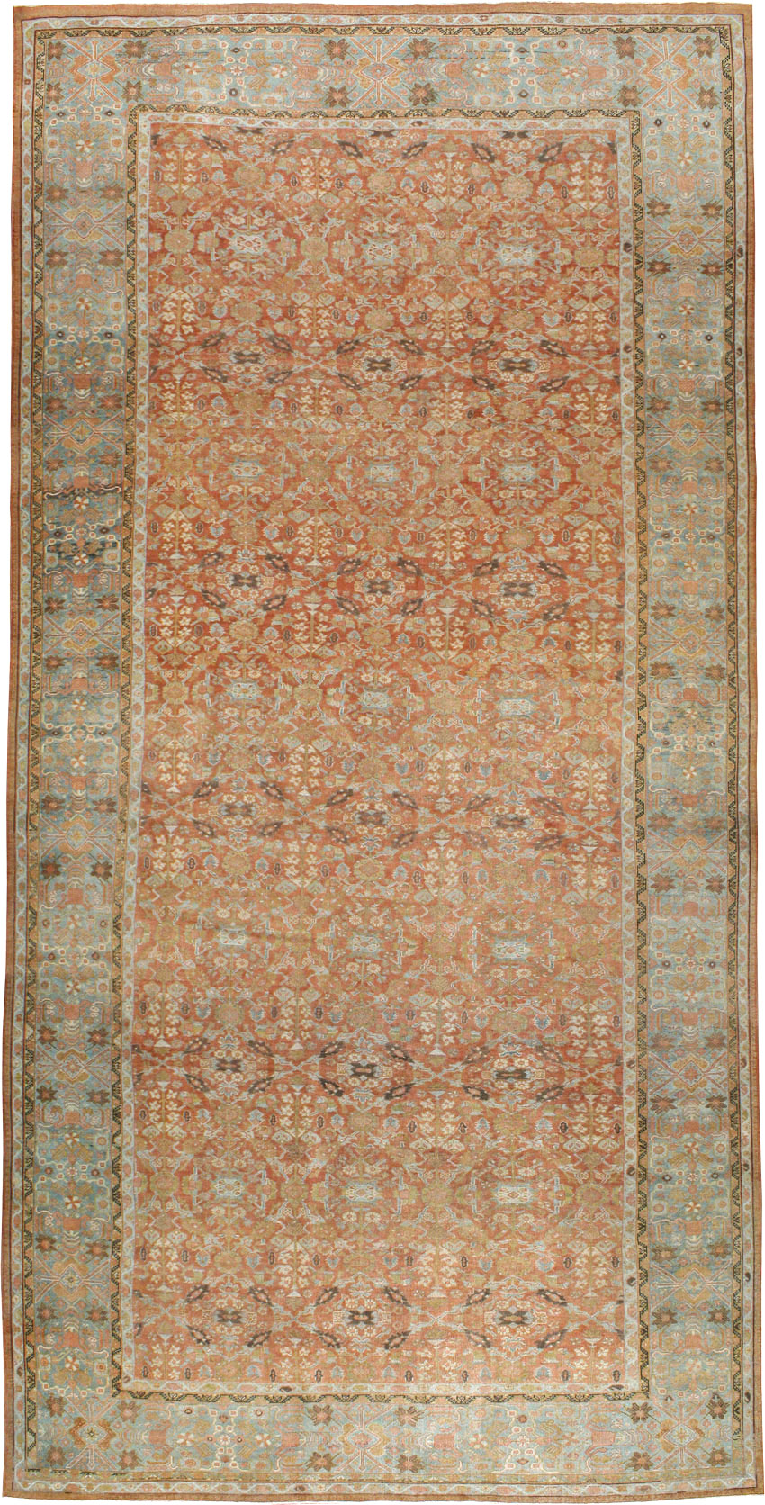 Antique Persian Mahal Carpet, No.22796 - Staging