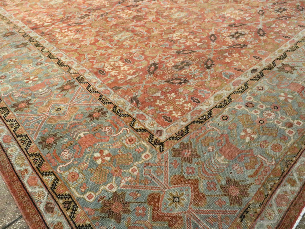 Antique Persian Mahal Carpet, No.22796 - Staging