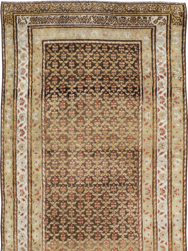 Vintage Persian Kurdish Runner, No.22799 - Staging