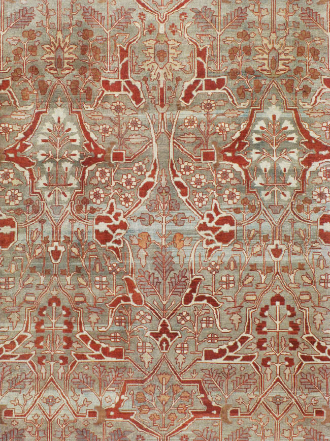 Antique Persian Tabriz Carpet, No.22807 - Staging