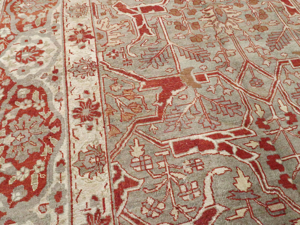 Antique Persian Tabriz Carpet, No.22807 - Staging
