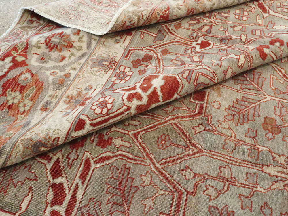 Antique Persian Tabriz Carpet, No.22807 - Staging