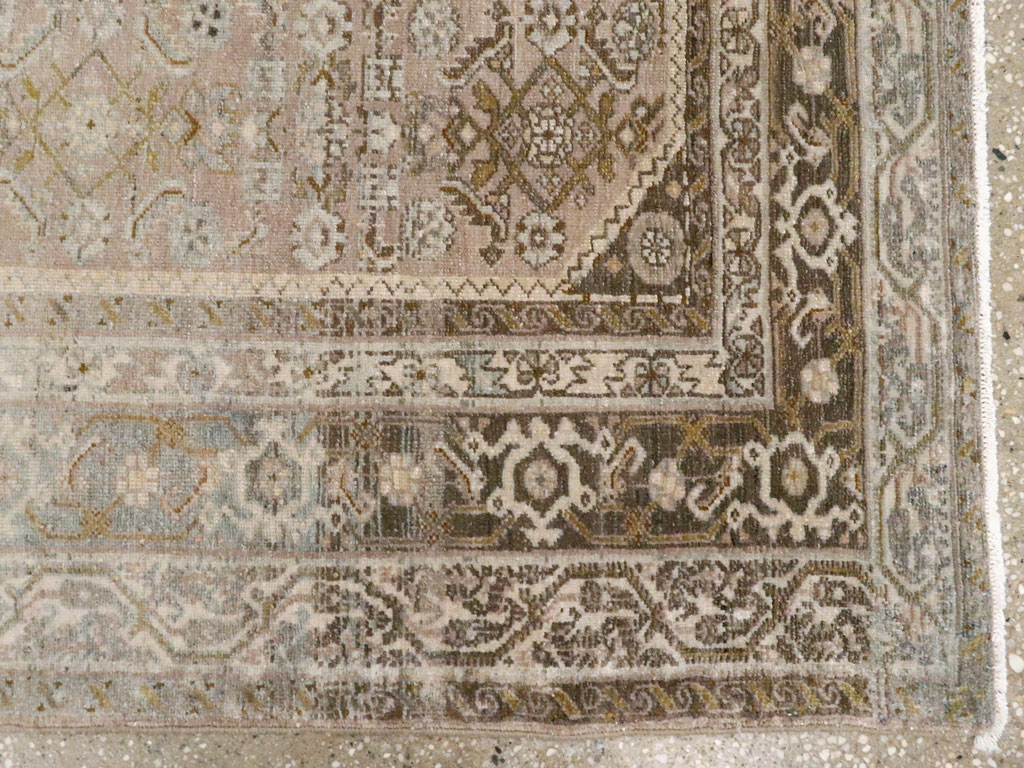 Vintage Malayer Square Rug, No.22810 - Staging