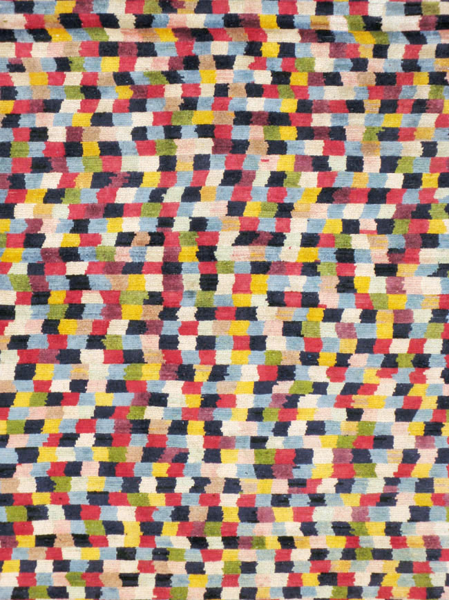 Vintage Persian Kashan Modernist Carpet, No.22839 - Staging