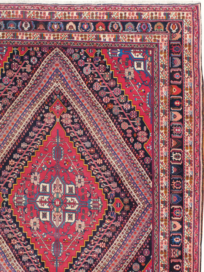 Vintage Persian Afshar Carpet, No.22844 - Staging