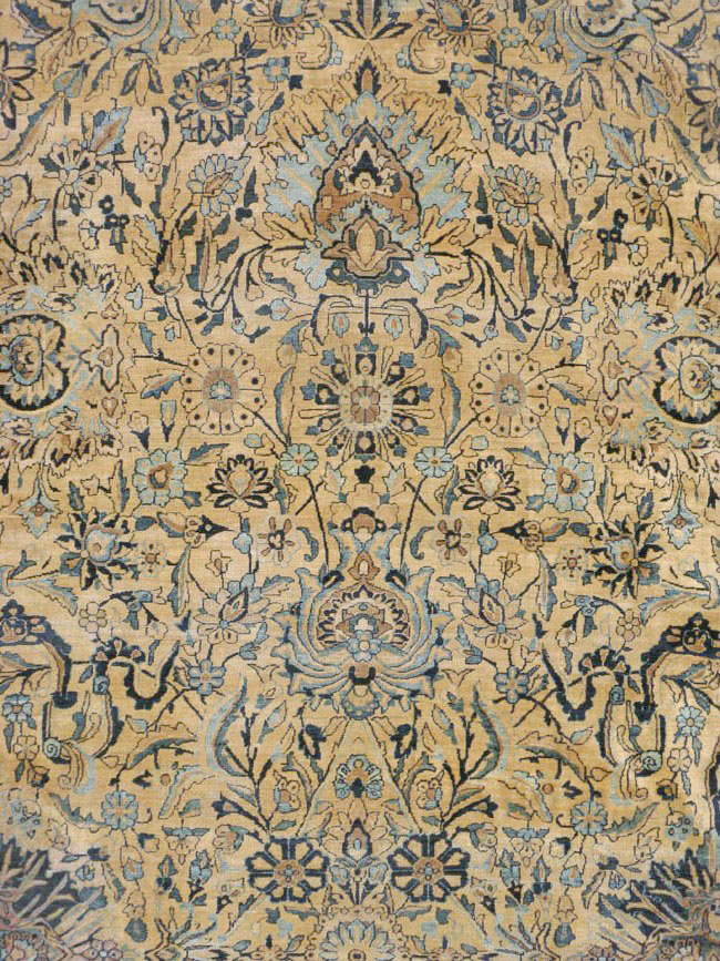 Antique Persian Lavar Kerman Carpet, No.22849 - Staging