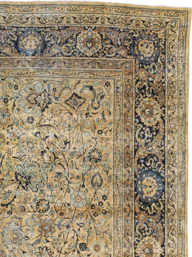 Antique Persian Lavar Kerman Carpet, No.22849 - Staging