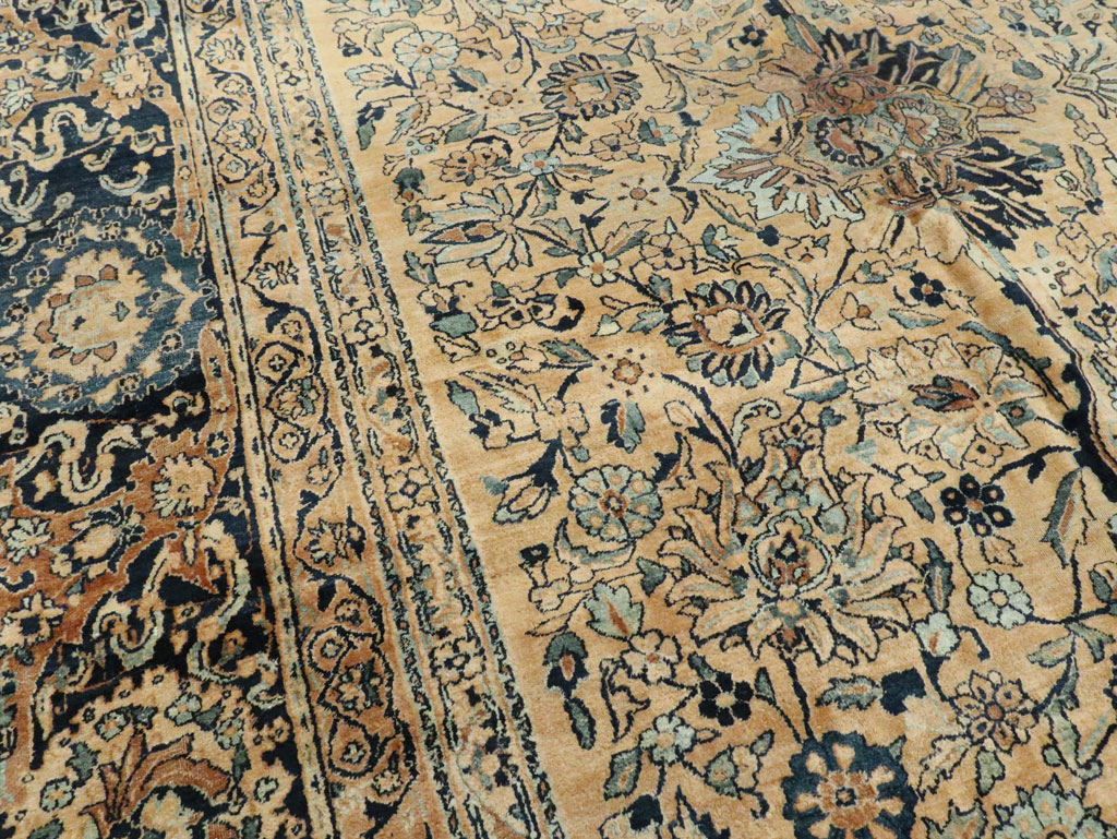 Antique Persian Lavar Kerman Carpet, No.22849 - Staging
