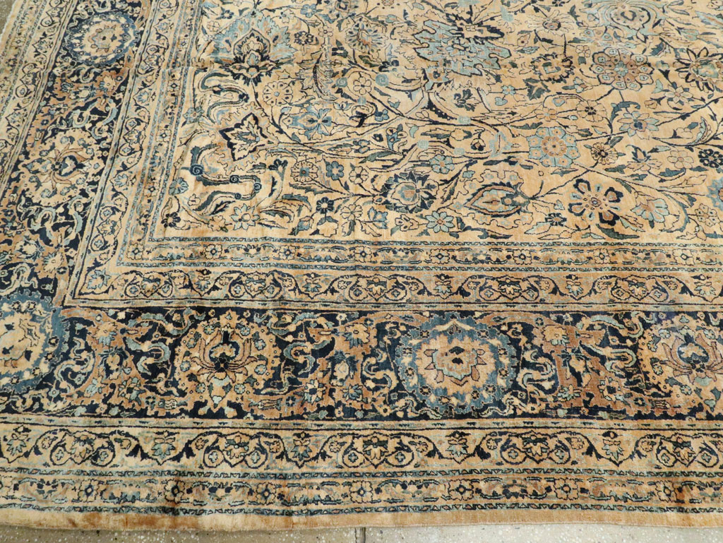 Antique Persian Lavar Kerman Carpet, No.22849 - Staging