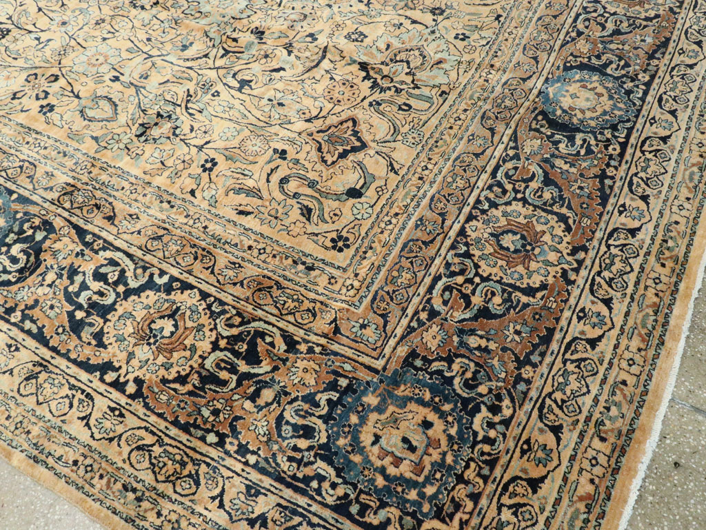 Antique Persian Lavar Kerman Carpet, No.22849 - Staging