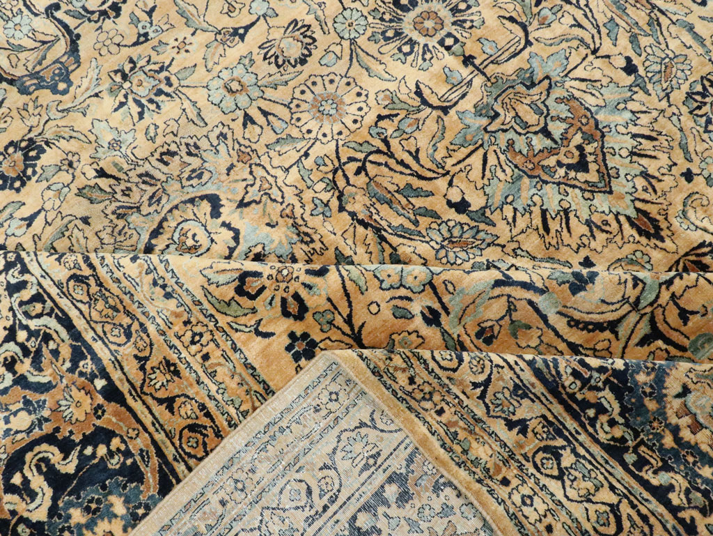 Antique Persian Lavar Kerman Carpet, No.22849 - Staging