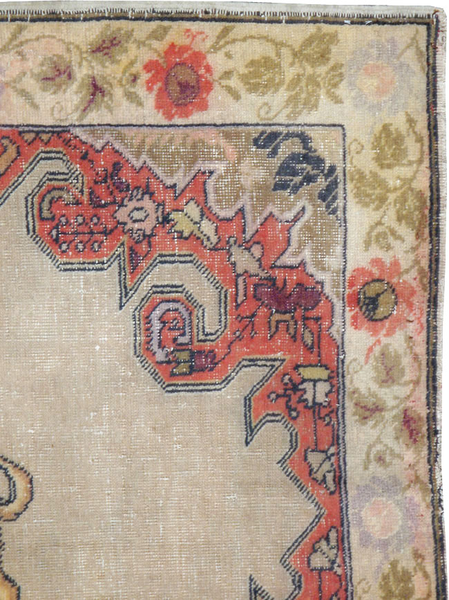 Antique Turkish Sivas Pictorial Rug, No.22858 - Staging