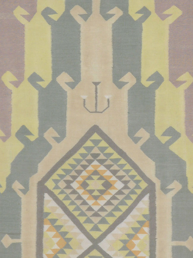 Vintage Indian Dhurrie Runner, No.22866 - Staging