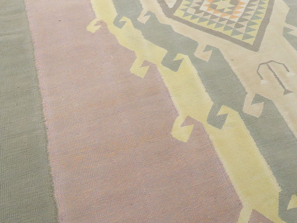 Vintage Indian Dhurrie Runner, No.22866 - Staging