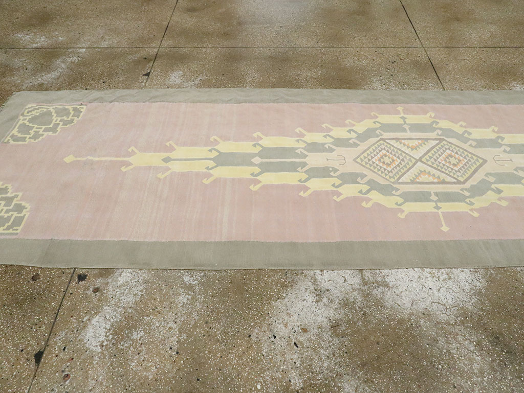 Vintage Indian Dhurrie Runner, No.22866 - Staging