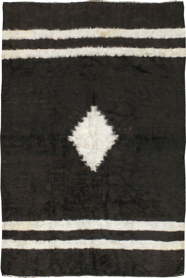 Vintage Turkish Mohair Accent Rug, No.22877 - Staging