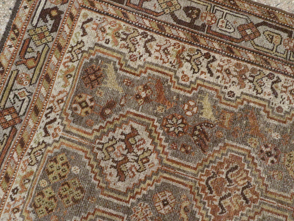 Antique Persian Shiraz Square Rug, No.22898 - Staging