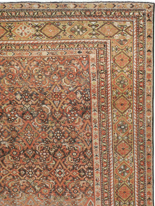 Antique Persian Malayer Gallery Carpet, No.22907 - Staging