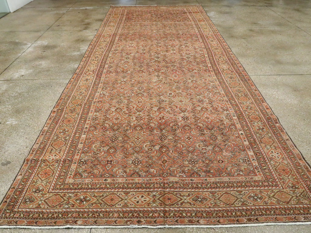 Antique Persian Malayer Gallery Carpet, No.22907 - Staging