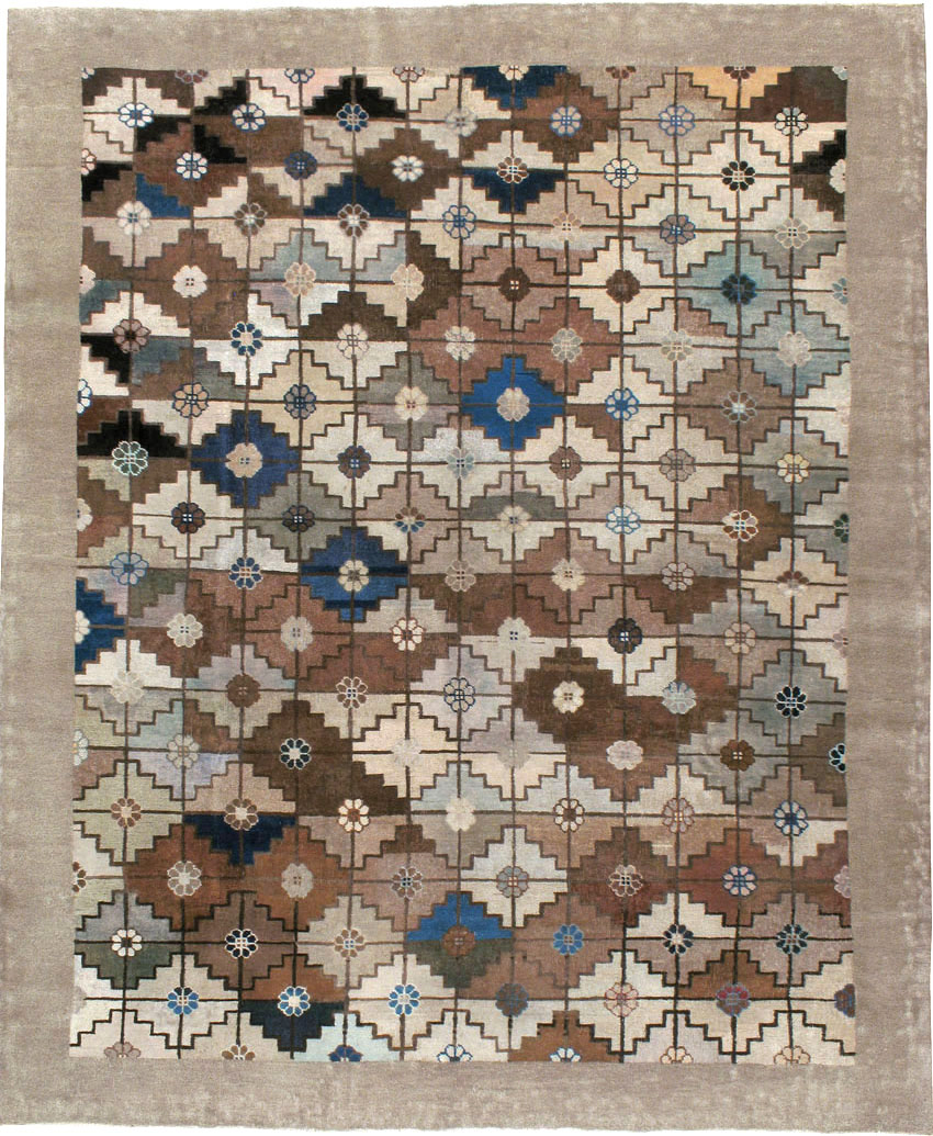 Antique Chinese Mongolian Carpet, No.22910 - Staging