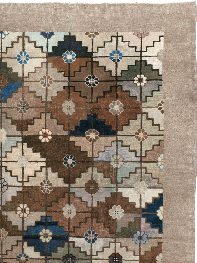 Antique Chinese Mongolian Carpet, No.22910 - Staging