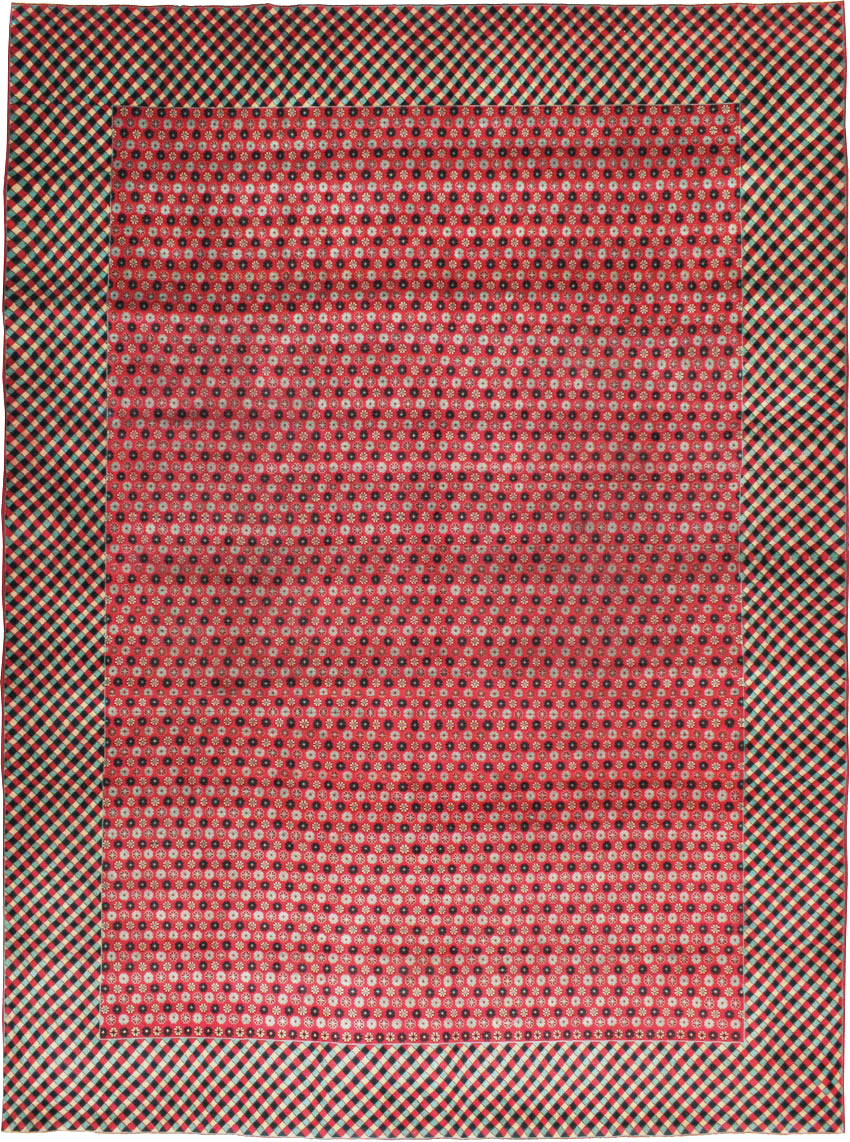 Vintage Persian Kashan Modernist Carpet, No.22916 - Staging