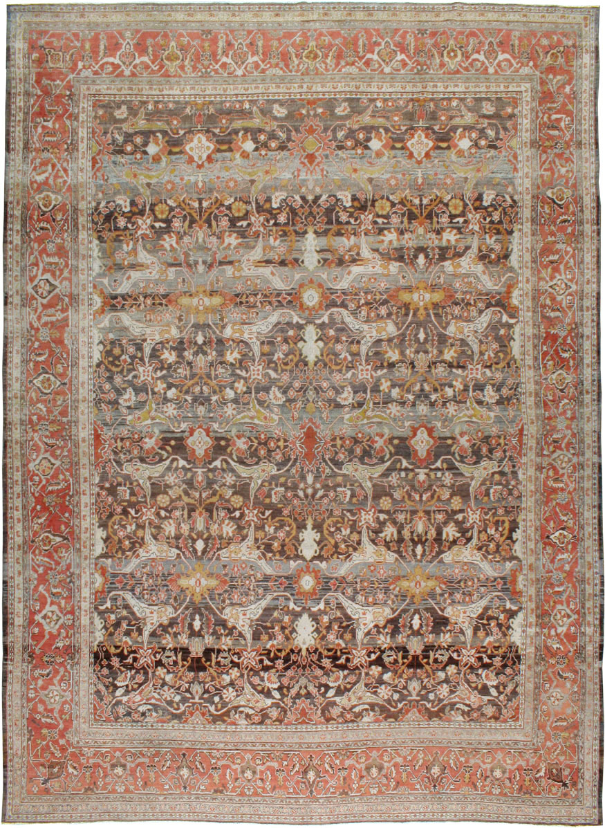 Antique Persian Malayer Carpet, No.22917 - Staging