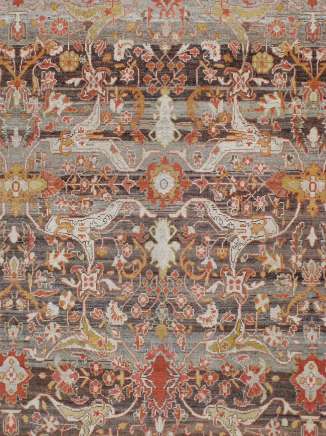 Antique Persian Malayer Carpet, No.22917 - Staging