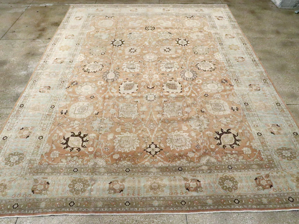 Antique Persian Tabriz Carpet, No.22919 - Staging